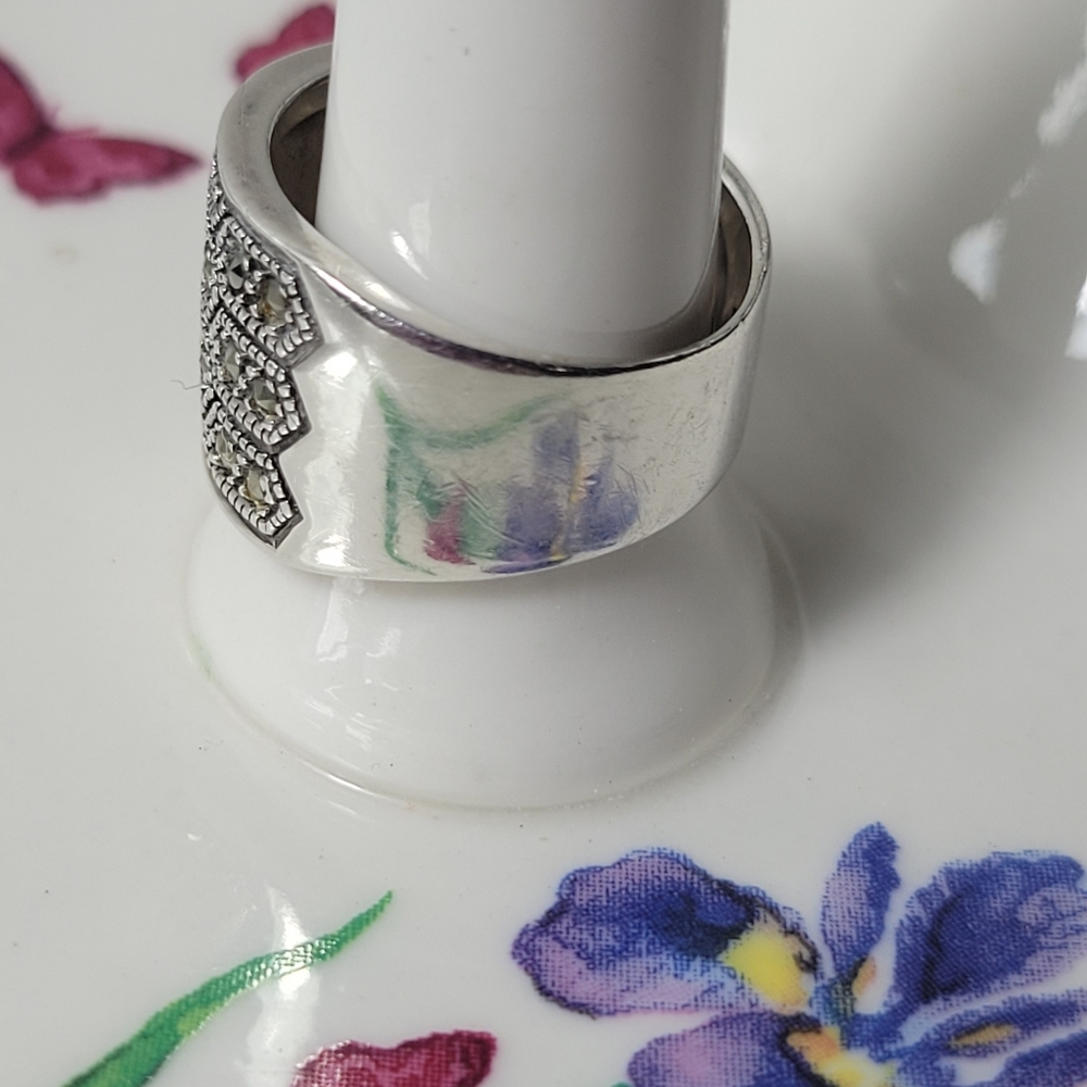 ❤ 925-SILVER VINTAGE RING SIZE 6.5 - Picture 4 of 9